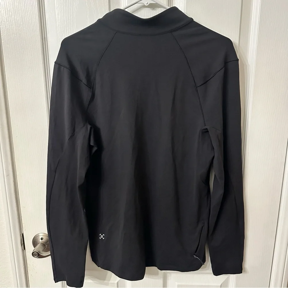 Men’s lululemon Surge Warm Half Zip in black, S